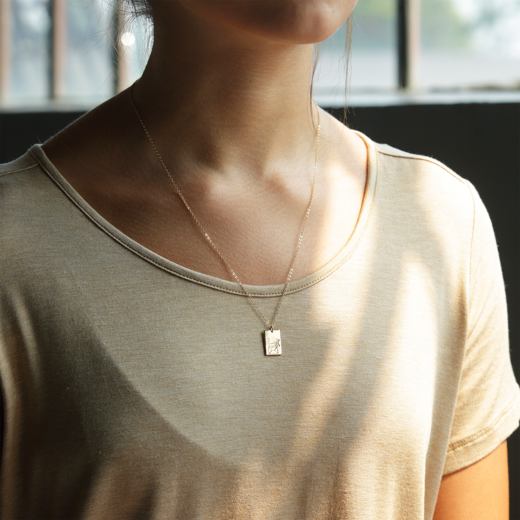 Floral Love Letter Necklace