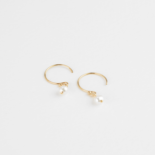 Aura Pearl Hoops