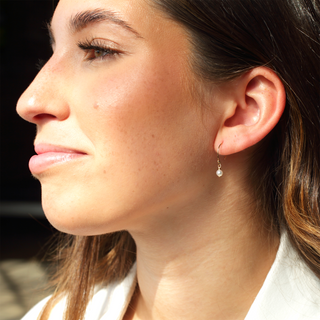 Aura Pearl Hoops