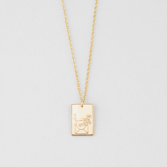 Floral Love Letter Necklace