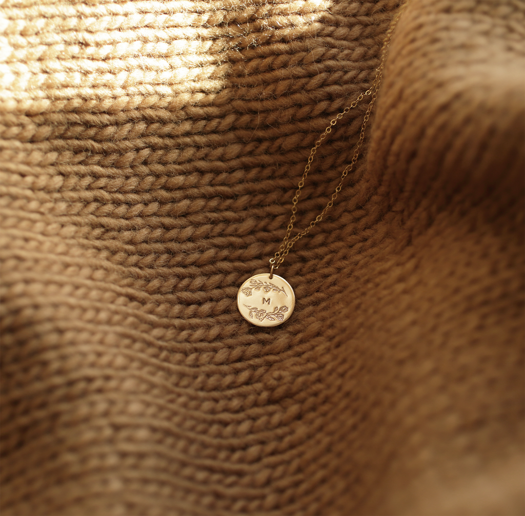 Magnolia Wreath Necklace