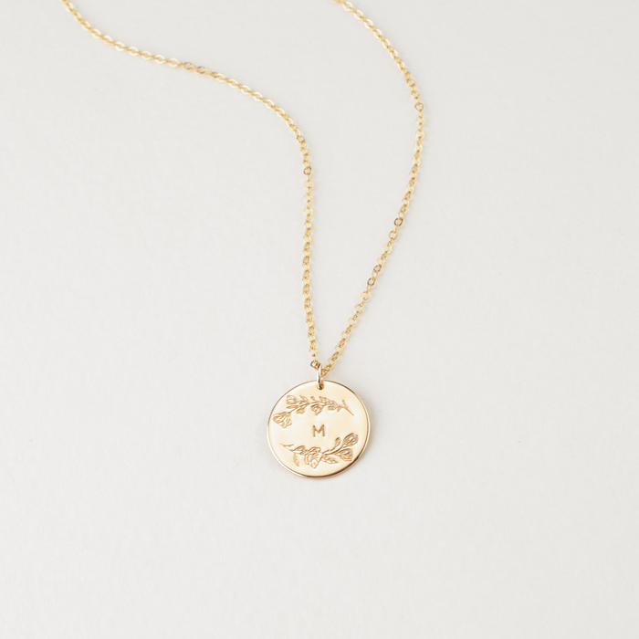Magnolia Wreath Necklace