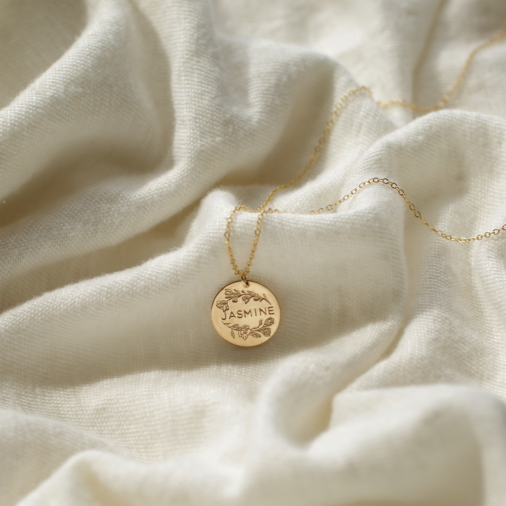 Magnolia Wreath Necklace