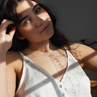 Liv Beaded Lariat Necklace