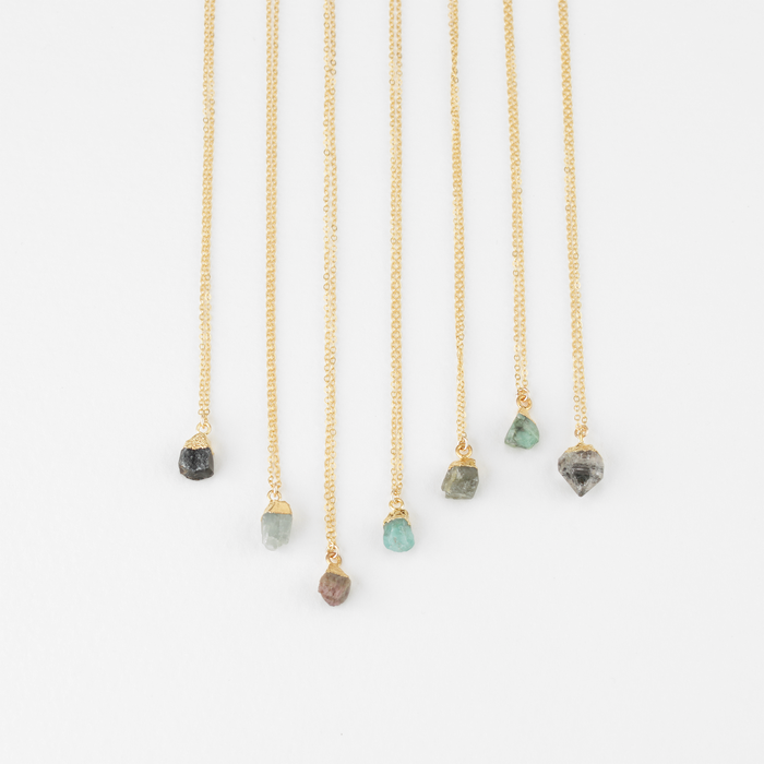 RAW GEMSTONE NECKLACE