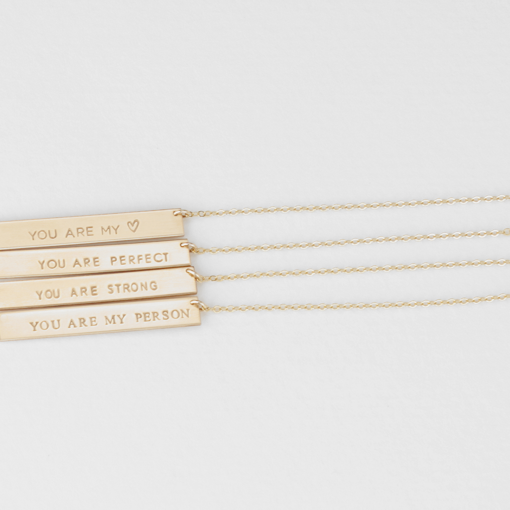 You Are My... Bar Necklace