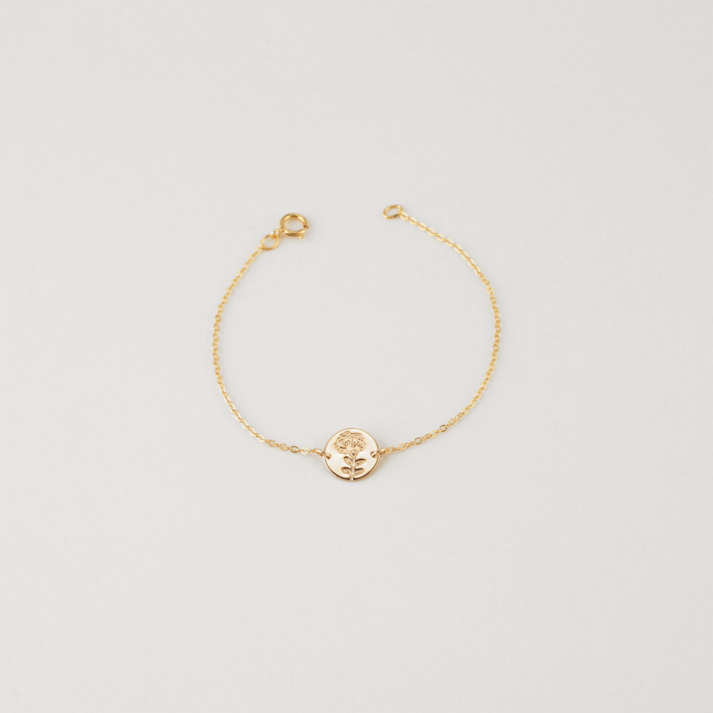 Birth Flower Bracelet