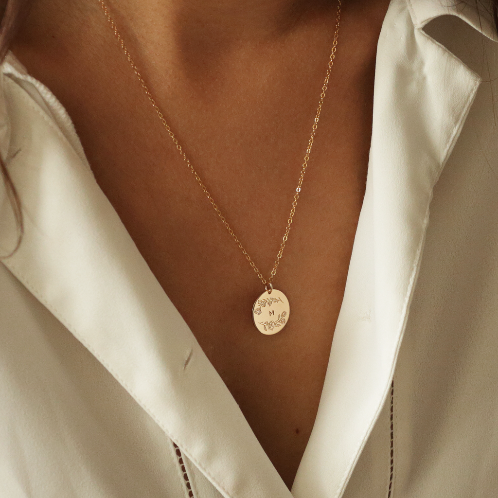 Magnolia Wreath Necklace