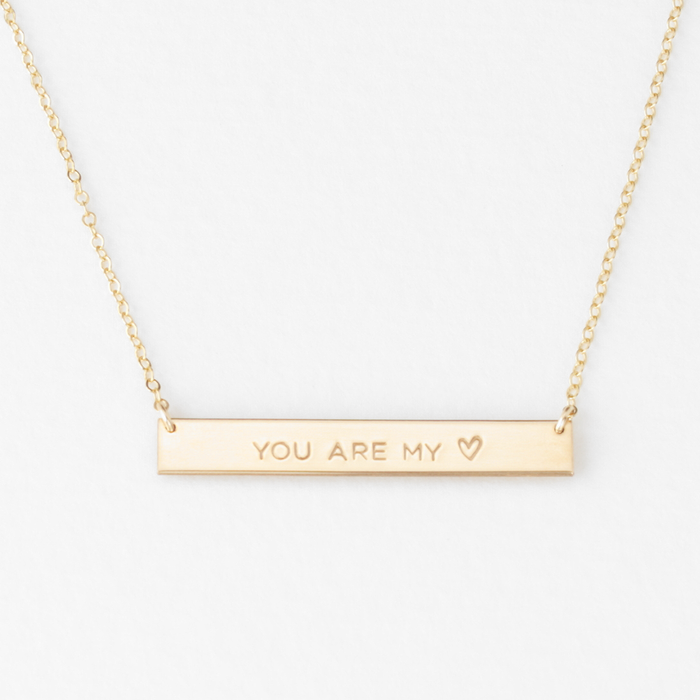 You Are My... Bar Necklace